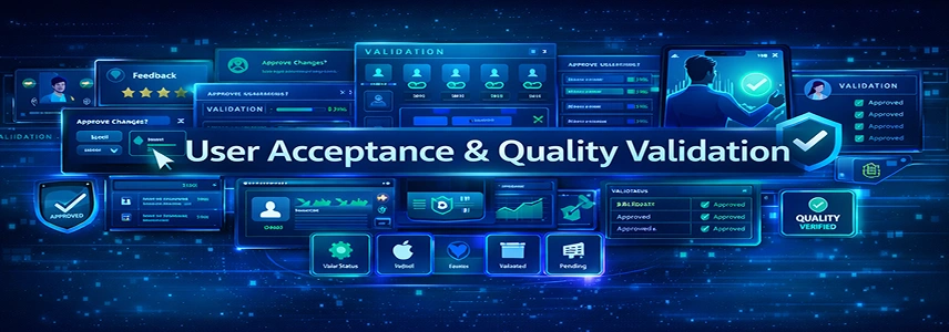 User acceptance testing and quality assurance services